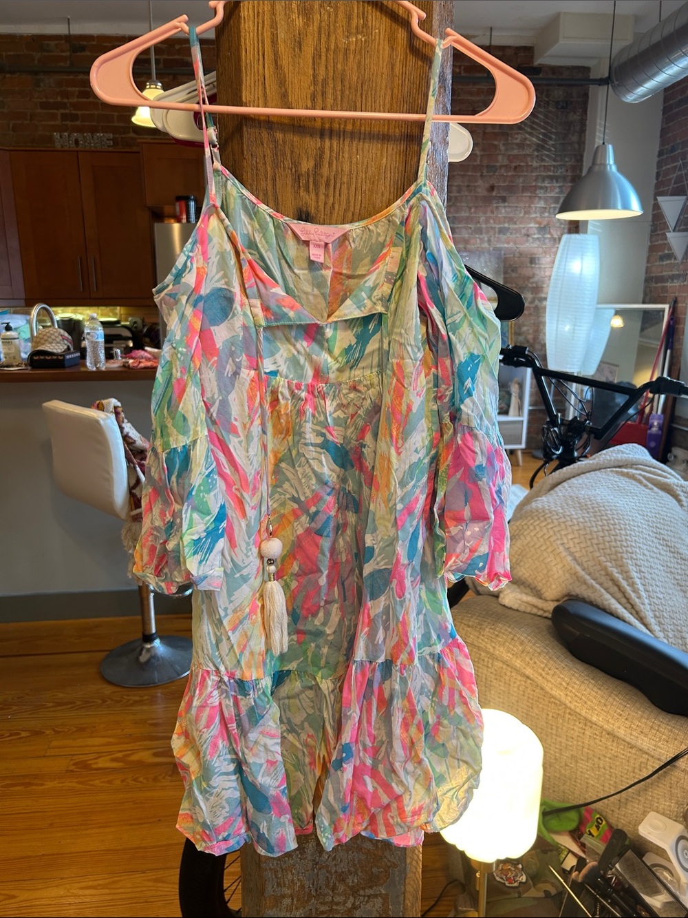 Lilly Pulitzer Multicolor Floral Mini Dress - Pink, Blue, Green